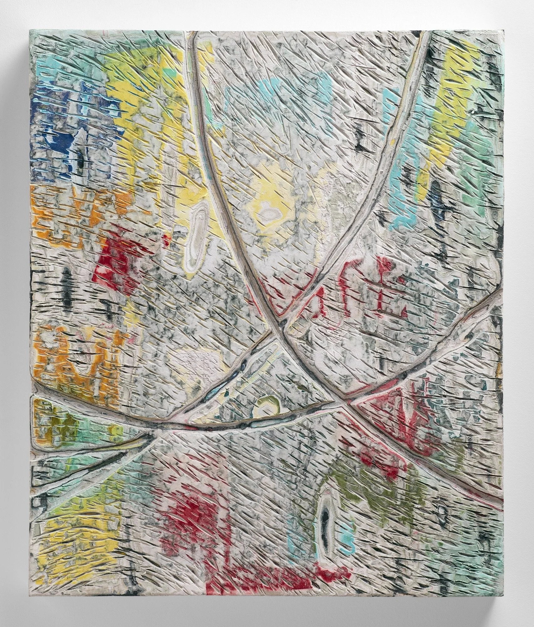 Sculptural carved paper artwork Birth of a Vector (2026)