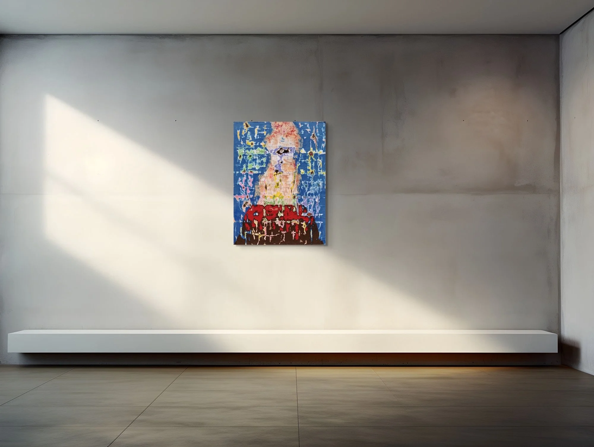 Emberloo, sculptural carved paper artwork by Michele Bonds, installed in modern interior