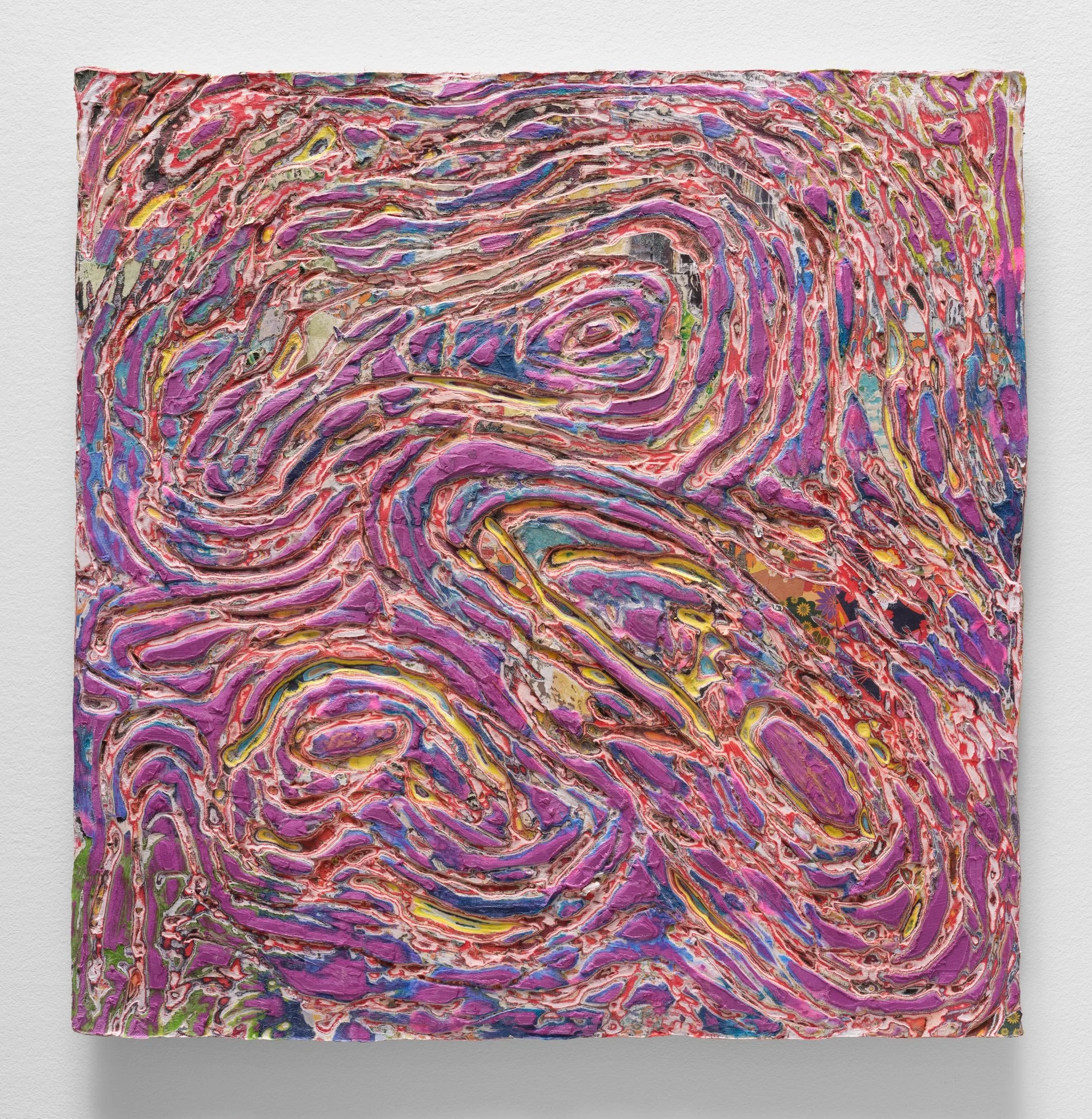 Sculptural carved paper artwork Curves No. 1 (2022)