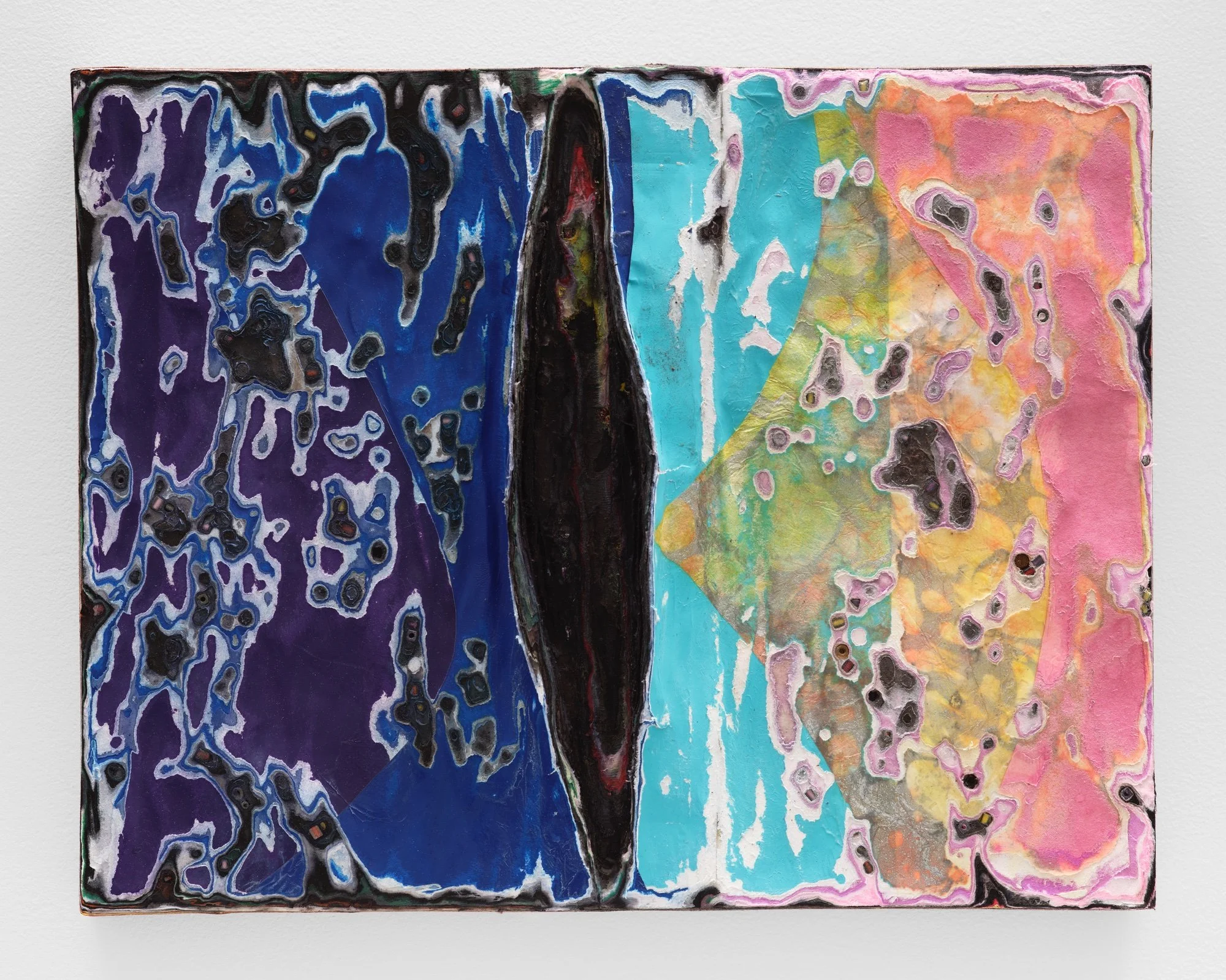 Sculptural carved paper artwork Fall Chaos (2023)