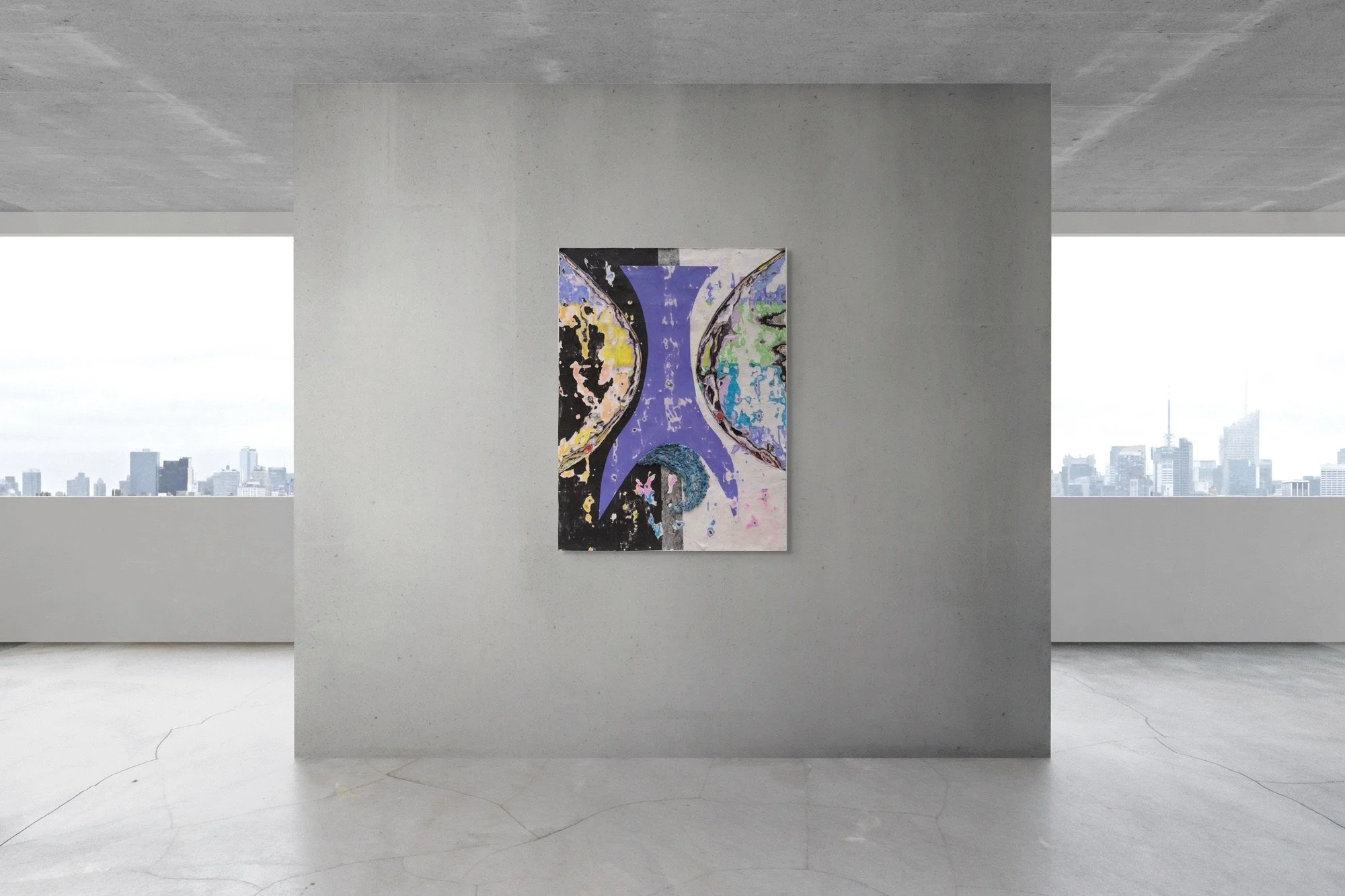 Metatron's Sketchbook, sculptural paper artwork by Michele Bonds, displayed in neutral interior setting