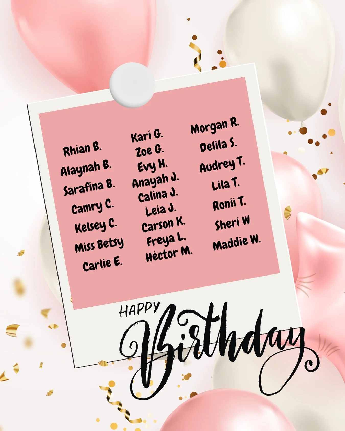 Wishing a very happy birthday to to our students and Miss Betsy W who are all celebrating birthdays this month! 🤎🎂
&hellip;
#seriousdancingseriousfun #dazzledance  #dancecompany  #dazzle #munciedancestudio
#munciedance #yorktowndance
#yorktowndance