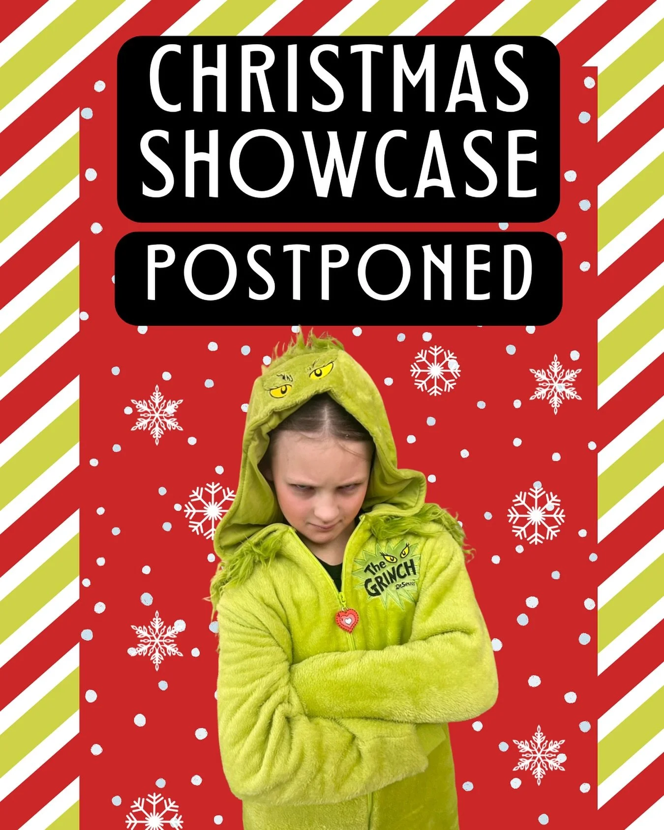 The Grinch may have stolen our show for today thanks to the weather. We know our dancers are disappointed, and we feel it too. Unfortunately the weather outside became too frightful and Ball State has cancelled all events for the day. Please stay tun
