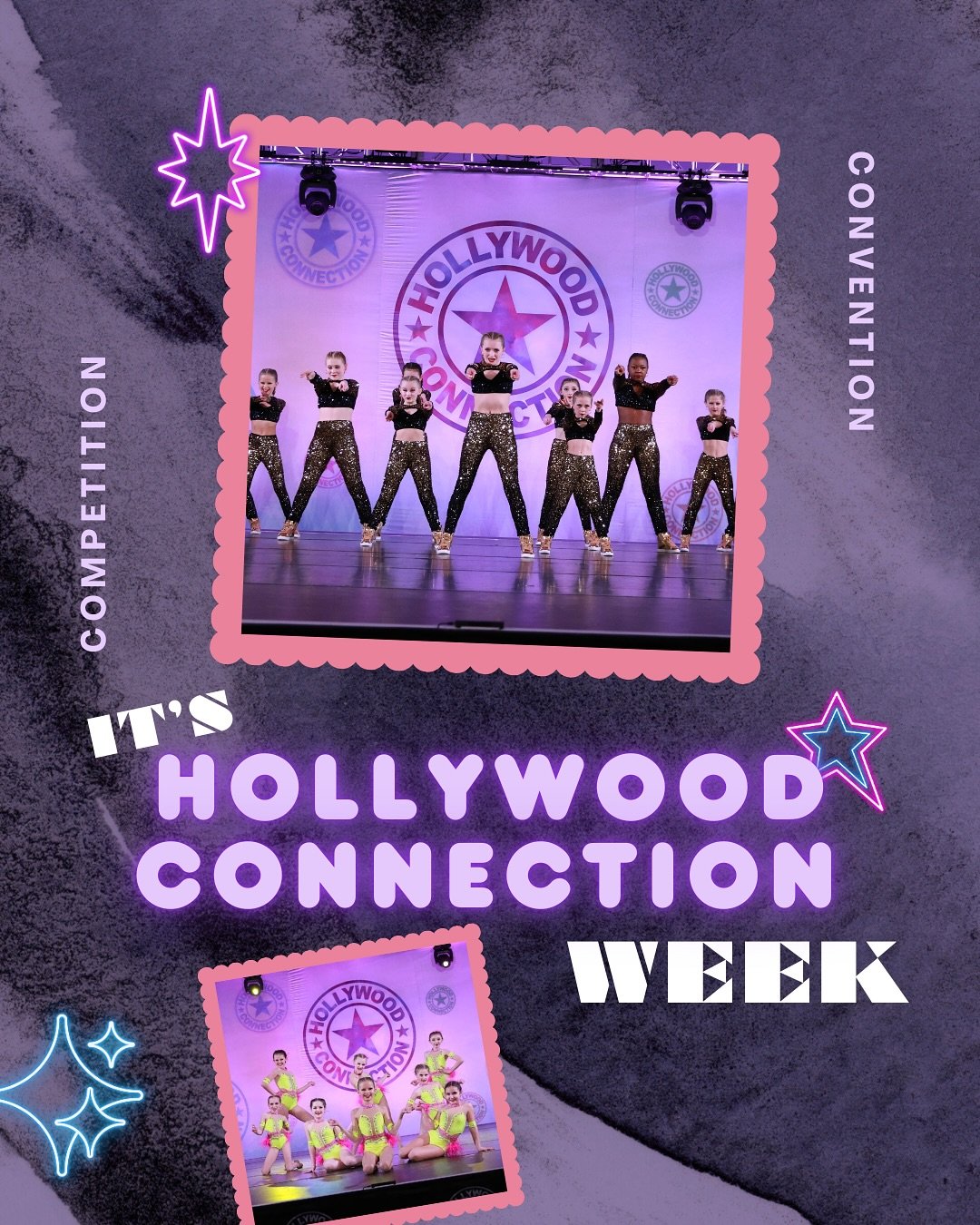 It&rsquo;s Hollywood Connection Week! Our company dancers are so excited for this convention! We always make the best memories during these weekend! 
💜💜💜
#seriousdancingseriousfun #dazzledance  #dancecompany  #dazzle #munciedancestudio #munciedanc
