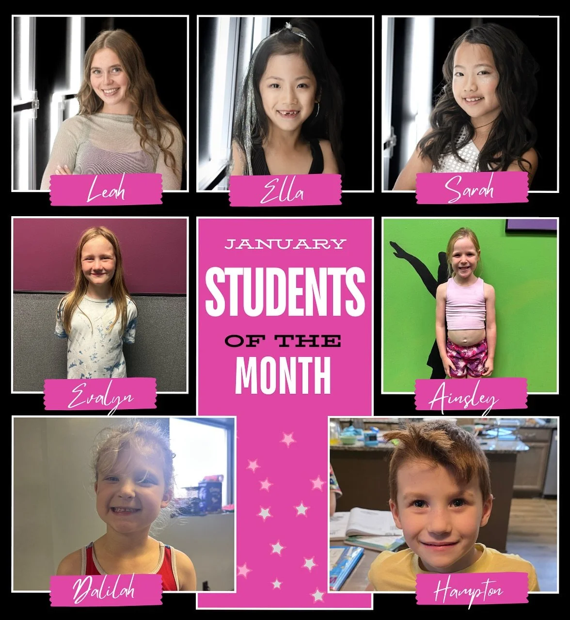 At the end of each month, our teachers choose students who have had a great attitude, worked hard, and showed dedication to their classes during that month. We are excited to share our February students of the month!
&hellip;
Leah Davis
Ella Zhang
Sa