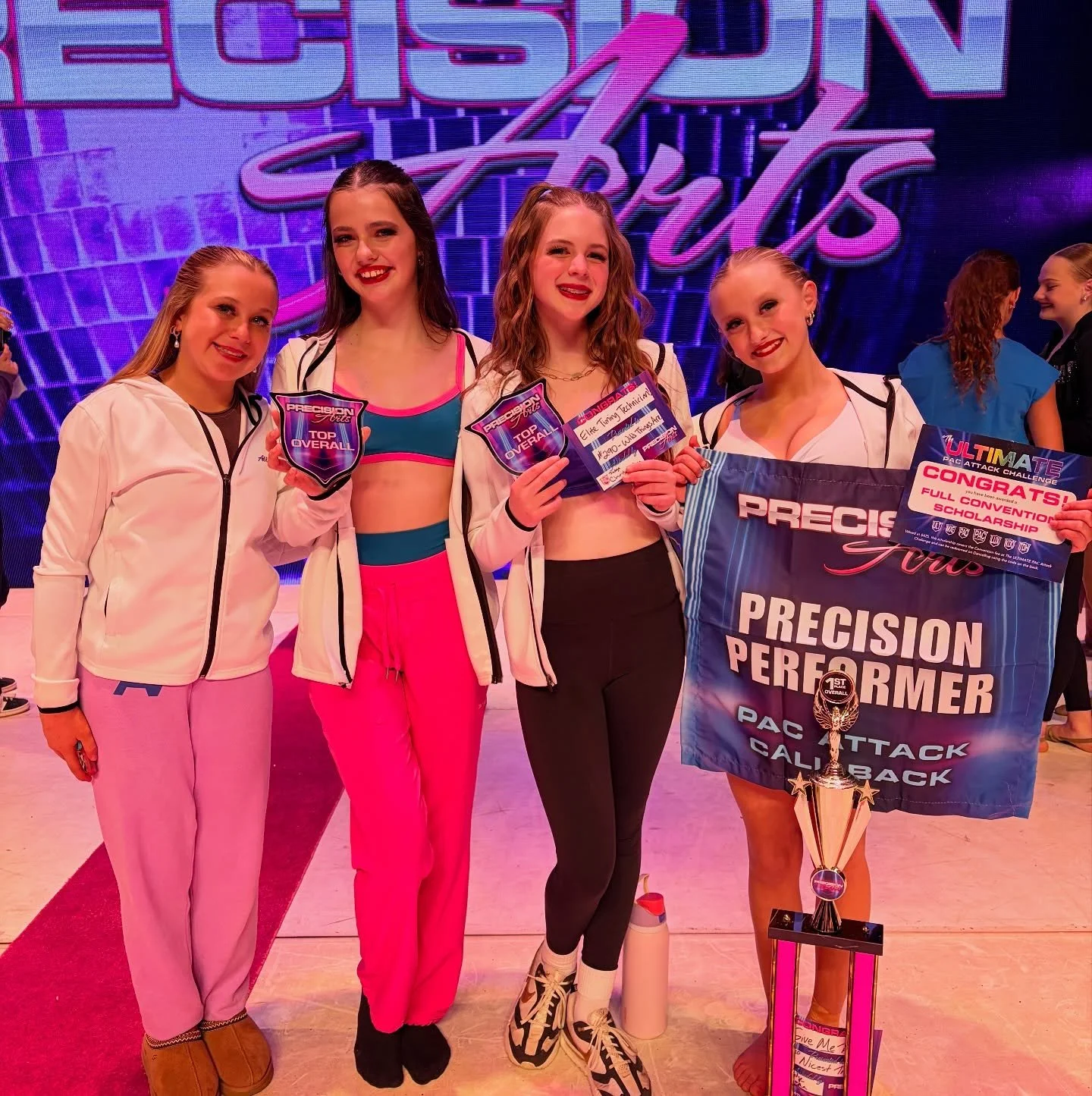 Our dancers had an incredible first day of competition at @precisionartschallenge Today our petites, juniors, and teens competed their solos, and our juniors, teens, and seniors competed their duets and trios. Congratulations to Kennedy Clark for pla