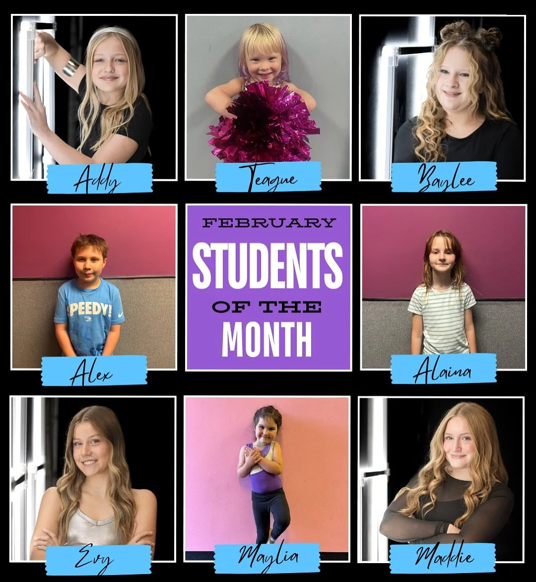 At the end of each month, our teachers choose students who have had a great attitude, worked hard, and showed dedication to their classes during that month. We are excited to share our February students of the month!
&hellip;
Addy Dubois
Alaina Davis