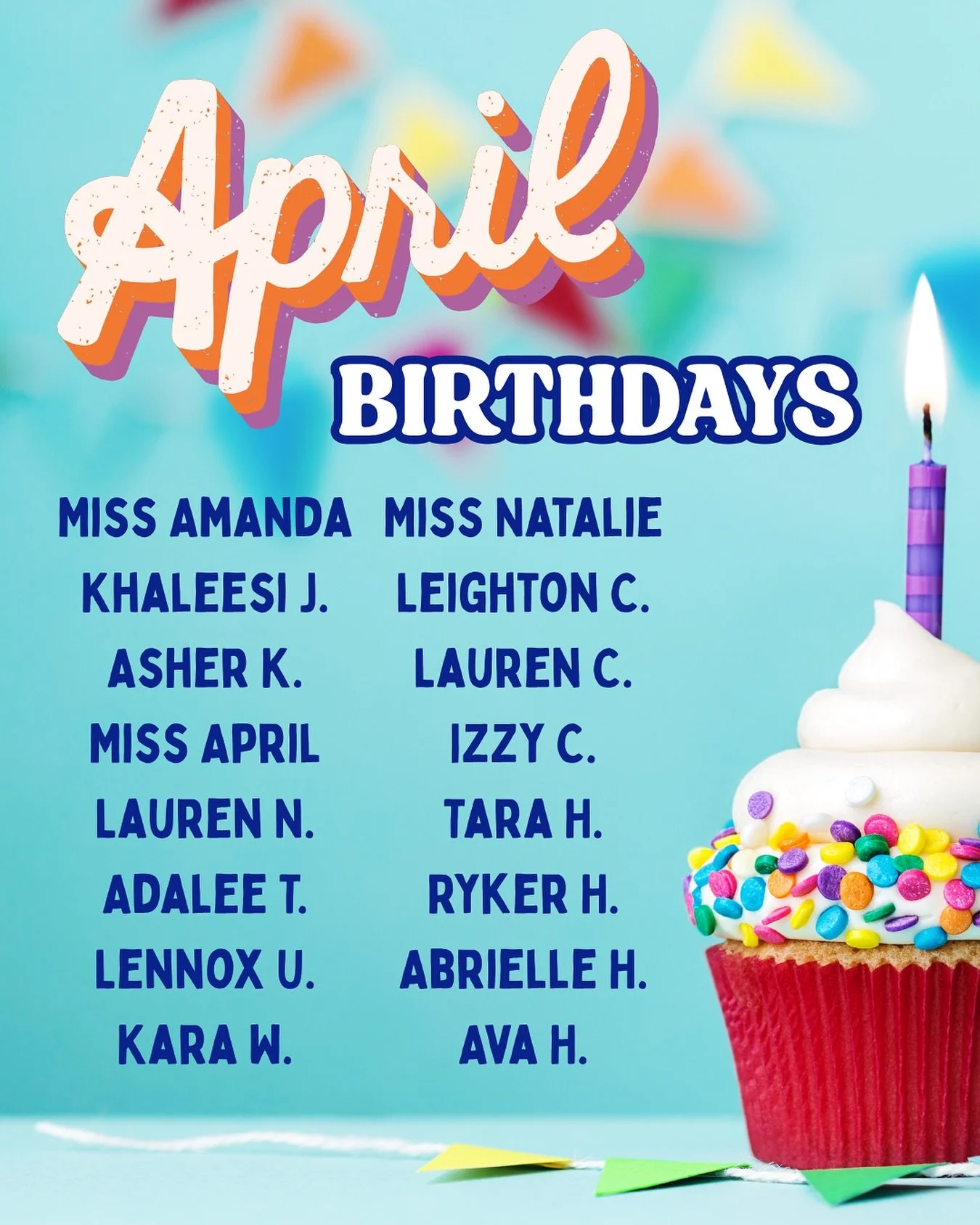 Wishing a very happy birthday to all of our students who are celebrating this month!
🎉🎉🎉
#seriousdancingseriousfun #dazzledance  #dancecompany  #dazzle #munciedancestudio
#munciedance #yorktowndance
#yorktowndancestudio #birthdays