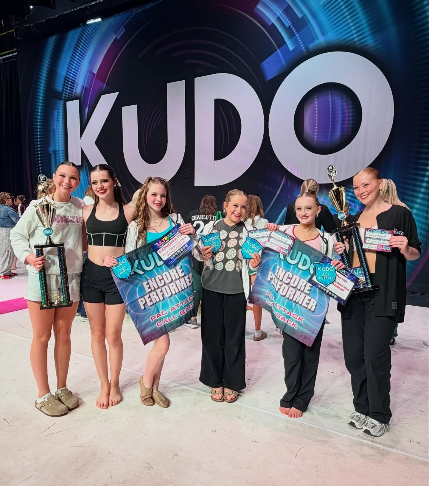 Competition at @kudoartschallenge is already off to an incredible start, and we couldn&rsquo;t be more excited for the rest of the weekend! 💜✨
A huge congratulations to Izzy &amp; Ava for earning 1st overall with their duet in the Teen Pre-Professio