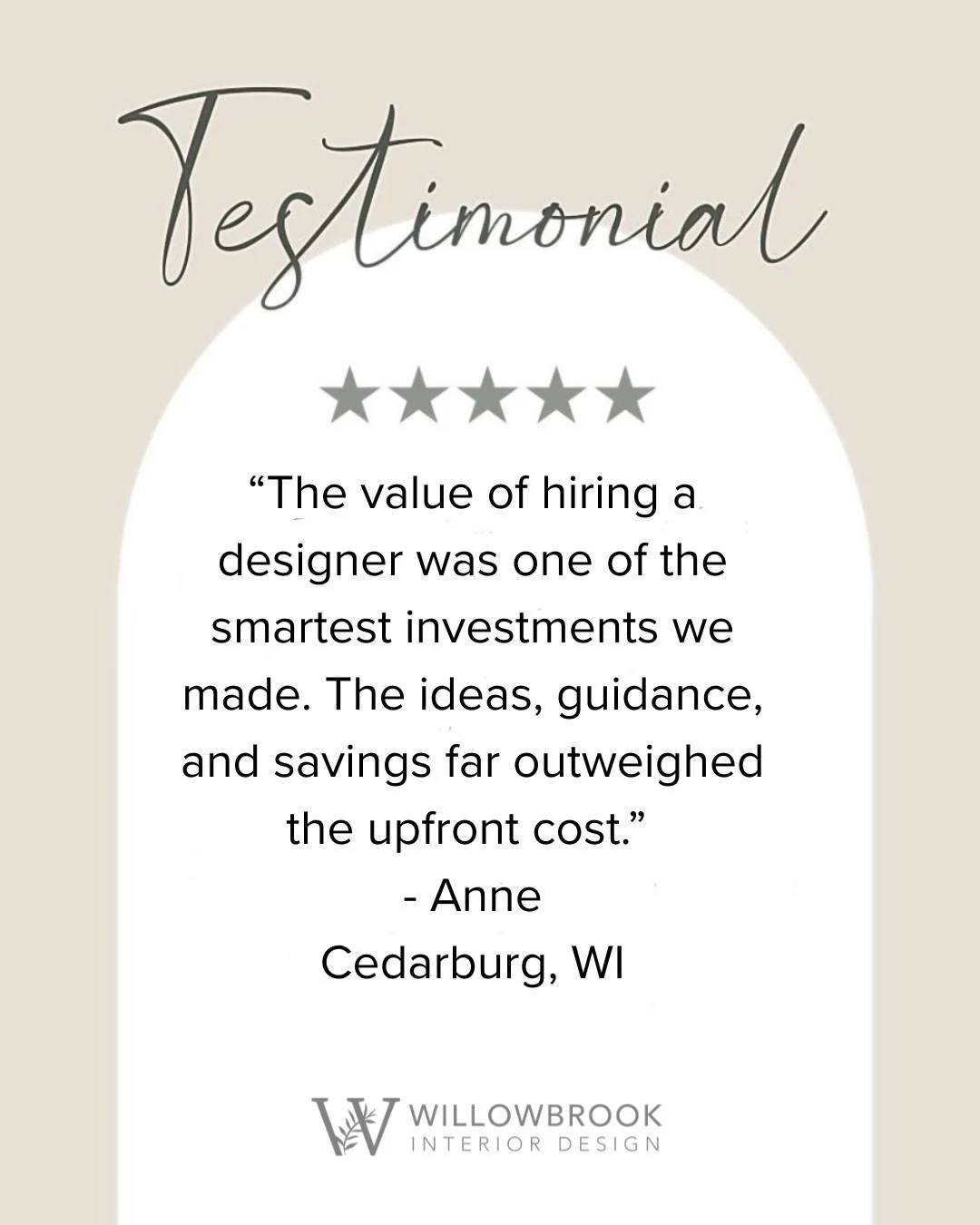 &ldquo;Worth it&rdquo; feels different when you experience it firsthand.
Design isn&rsquo;t just about how a space looks. It&rsquo;s about the decisions, guidance, and clarity behind it. 
Grateful for all of our clients and what they share with us.

