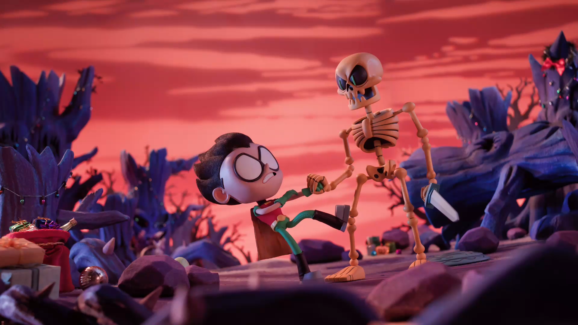 Teen Titans Go! Robin vs. Skeleton
