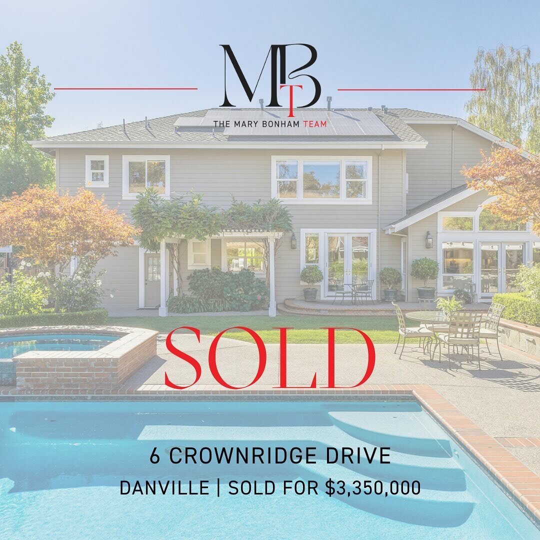 Starting off April with good news! 

Just Sold for $3,350,000
6 Crownridge Drive, Danville

Congratulations to my clients on their successful sale!

. . . . 
#justsoldindanville #danvillerealtor #danvillerealestate #danvillehomesforsale #marybonhamre