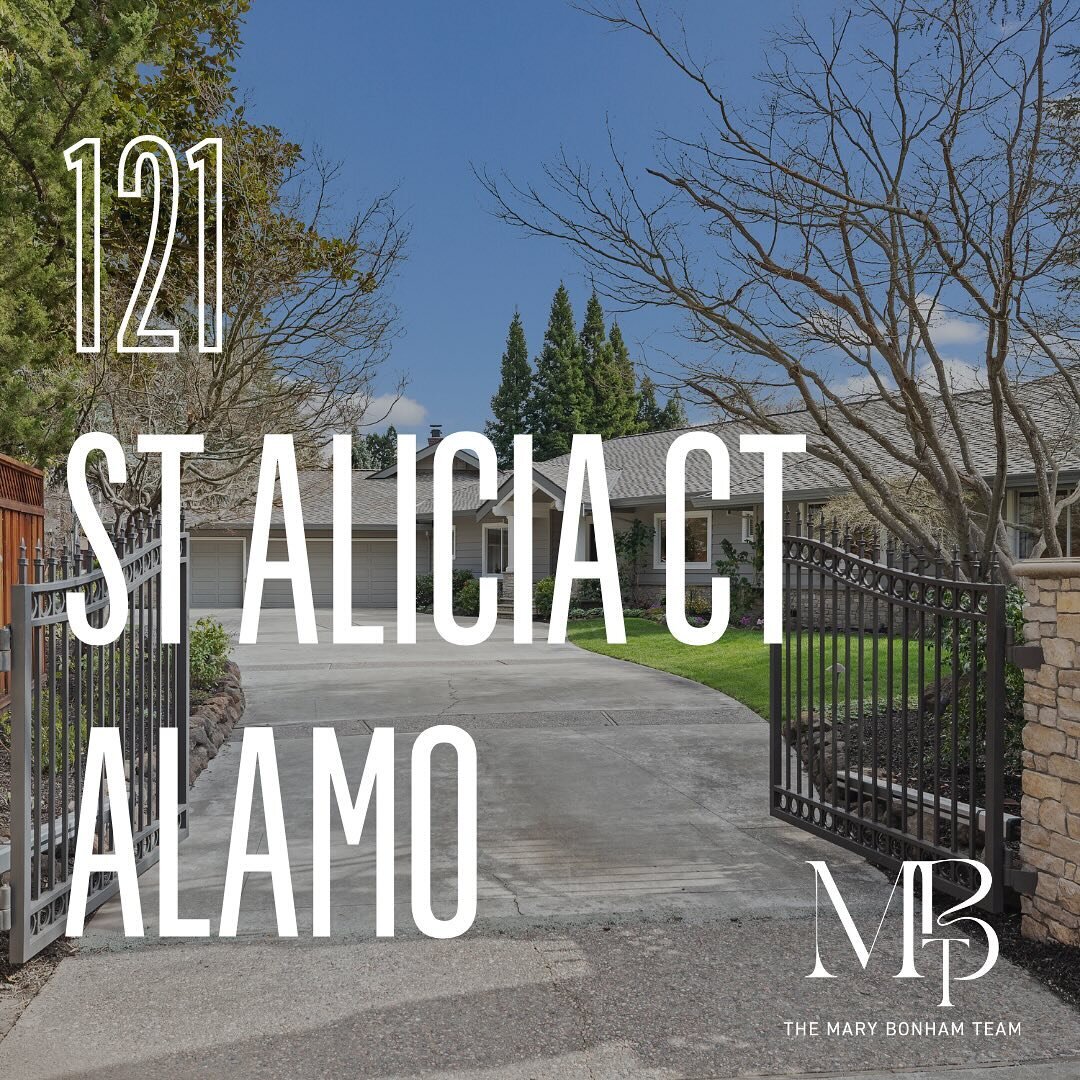 𝐉𝐔𝐒𝐓 𝐒𝐎𝐋𝐃!
121 Saint Alicia Court, Alamo
Sold for $3,600,000

6 days on the market
8 offers received
$451,000 over asking 

Congratulations to our sellers and to the buyers of this beautiful Alamo home! 

. . . . 
#marybonhamrealestate #maryb