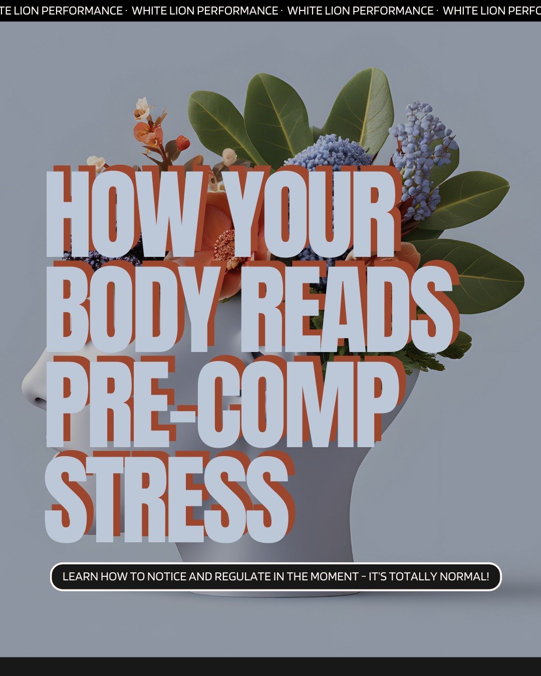 Pre-competitive stress is SO NORMAL. We often read the first sign of anxiety as a catastrophe... but sometimes it's our brain and body's way of doing inventory on our resources (the skills, knowledge, strength we have to complete this task at hand) O
