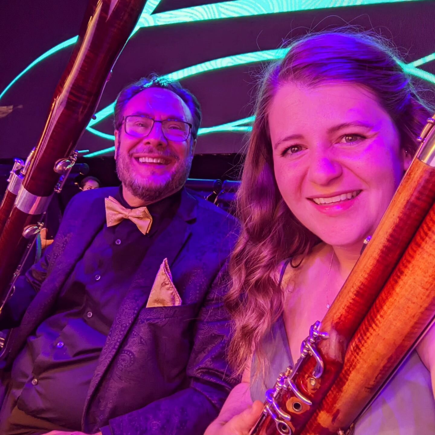 Had a fun time playing next to Roger Soren @chinsoft1 at the Colorado Symphony's Gala concert this evening 🎶

Also, very happy to have another occasion to wear the bridesmaid dress I got for my brother's wedding last month 😁💃

#coloradosymphony #i