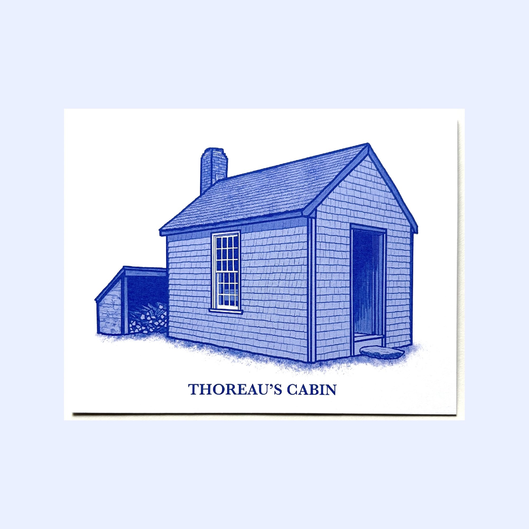 Henry David Thoreau’s Cabin at Walden Pond 4.25x5.5 inch Note Card Sets: In Stock in Concord, MA