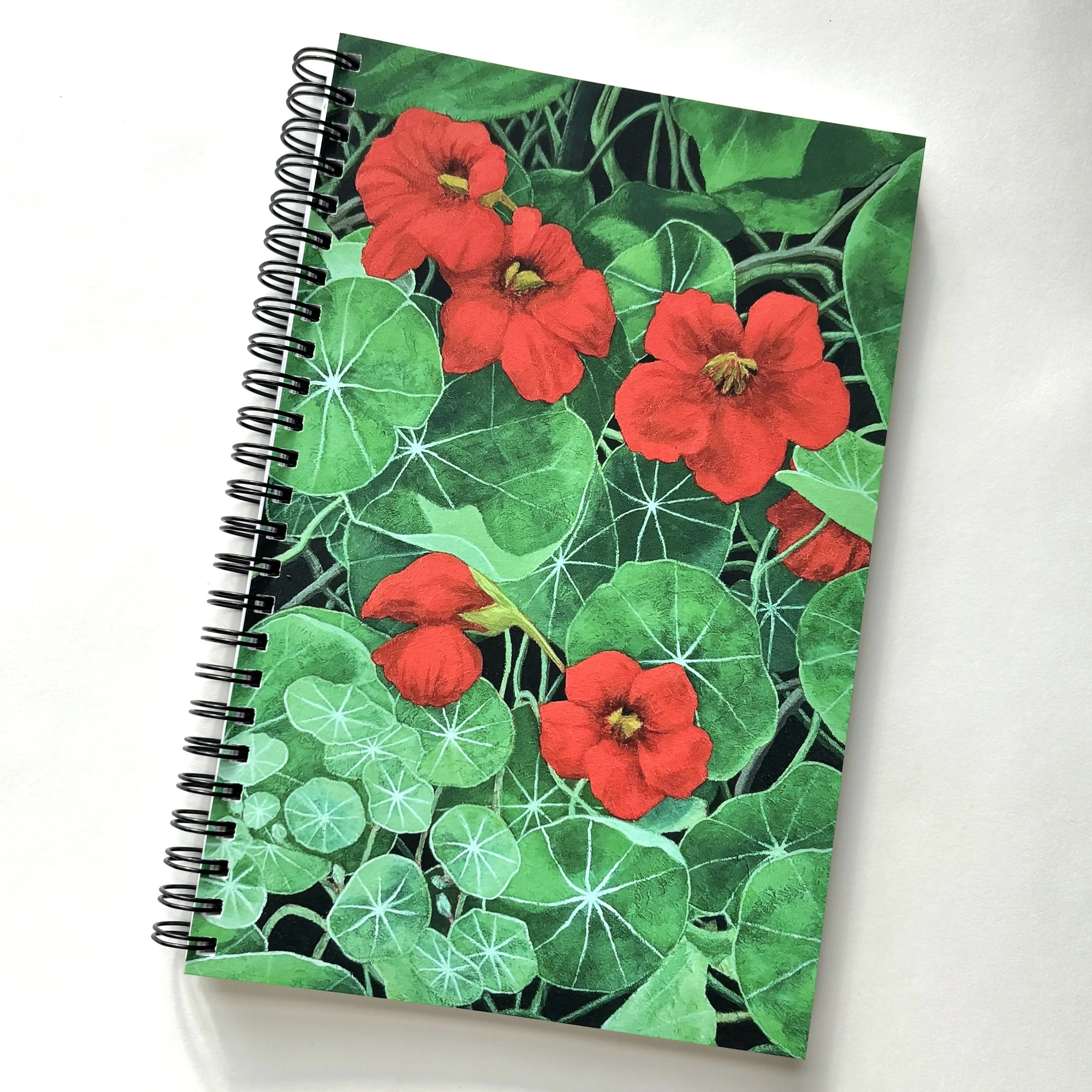 Community Garden Nasturtiums - Spiral Notebook: In Stock in Concord, MA
