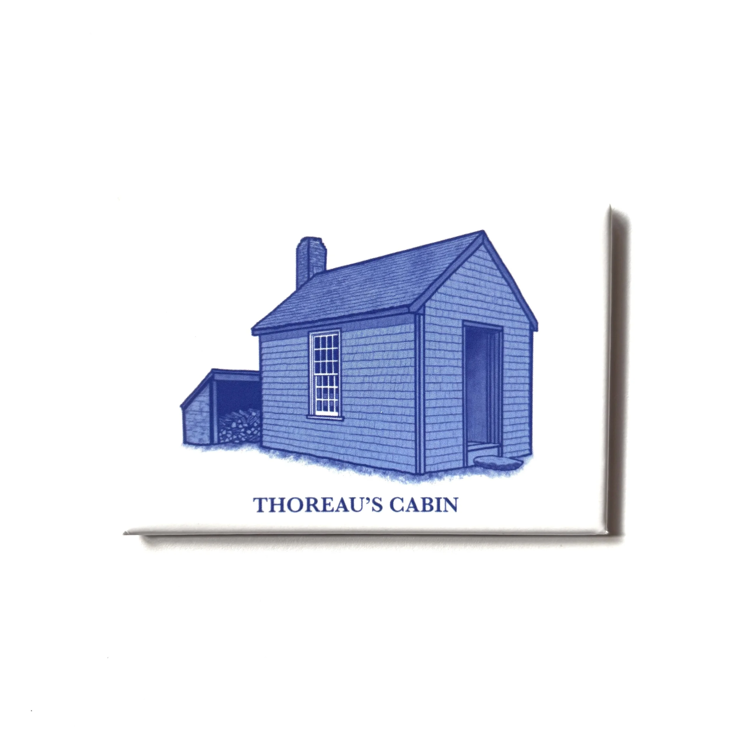 Henry David Thoreau’s Cabin at Walden Pond 2x3 inch magnet: In Stock in Concord, MA