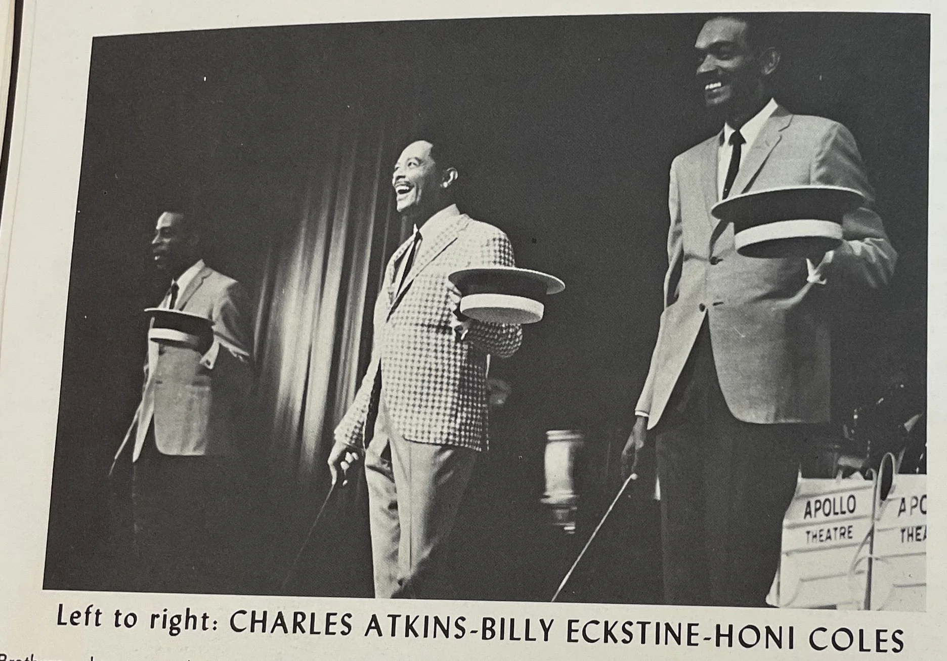 Billy Eckstine at center of Apollo Theatre program, Schomburg Center