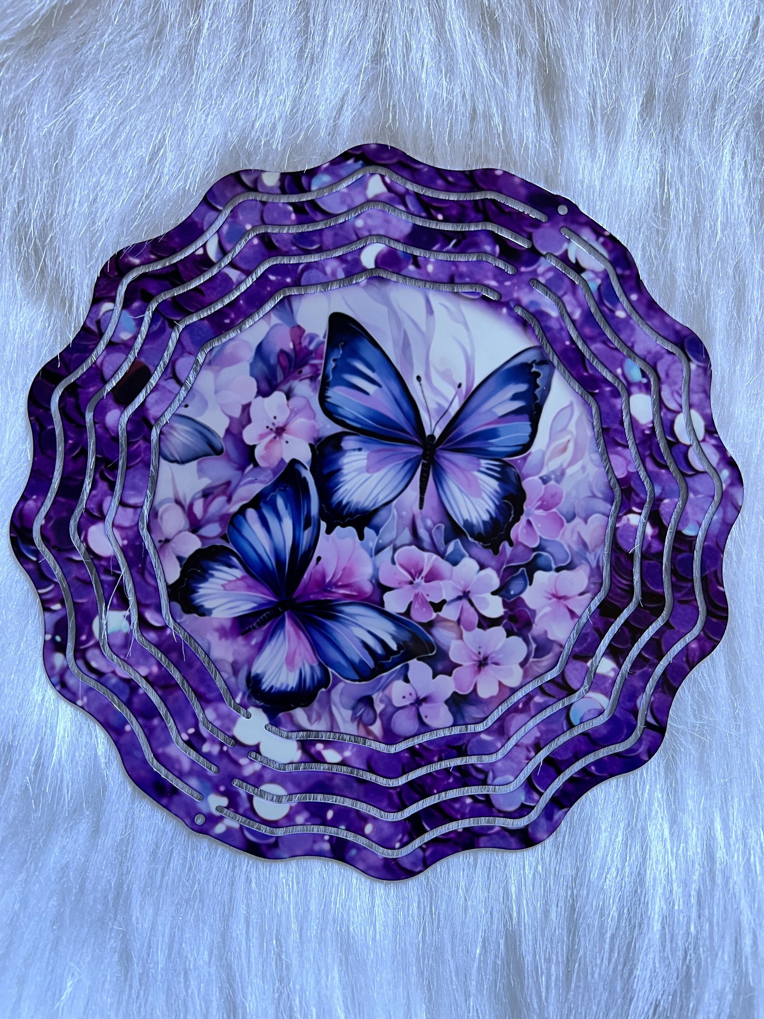 Butterfly Floral Wind Spinner