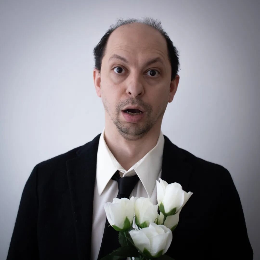 Premiering this month, our latest work is a solo show starring Co-Artistic Director Karim Muasher.
DEARLY DEPARTED is a physical comedy about a discombobulated widower delivering a eulogy. One mistake leads to another, taking him on an epic adventur