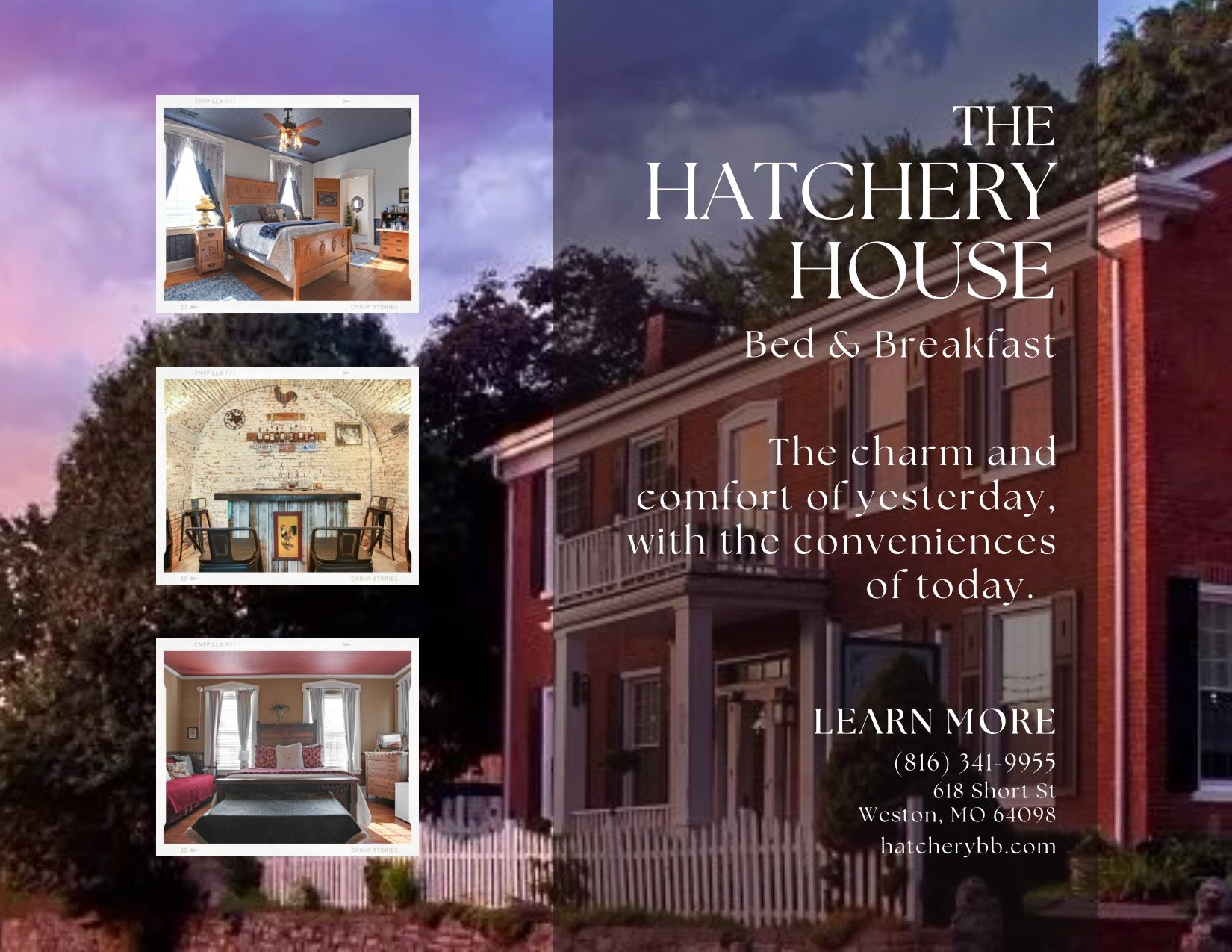 A huge THANK YOU to the The Hatchery House Bed &amp; Breakfast for being one of our Show Sponsors! Looking for that quaint piece of history amid a cozy slice of home away from home? The Hatchery House has what you're looking for! 

Thanks, friends, f