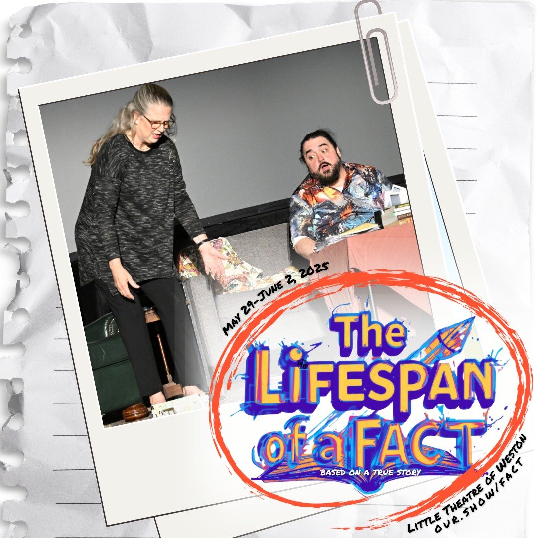 ππ Caption This! ππ
Here’s a moment from The Lifespan of a Fact — but what’s REALLY going on here? π€
#CaptionThis #TheLifespanOfAFact #TheatreFun #GetCreative #ShowtimeHumor #TheatreWeston