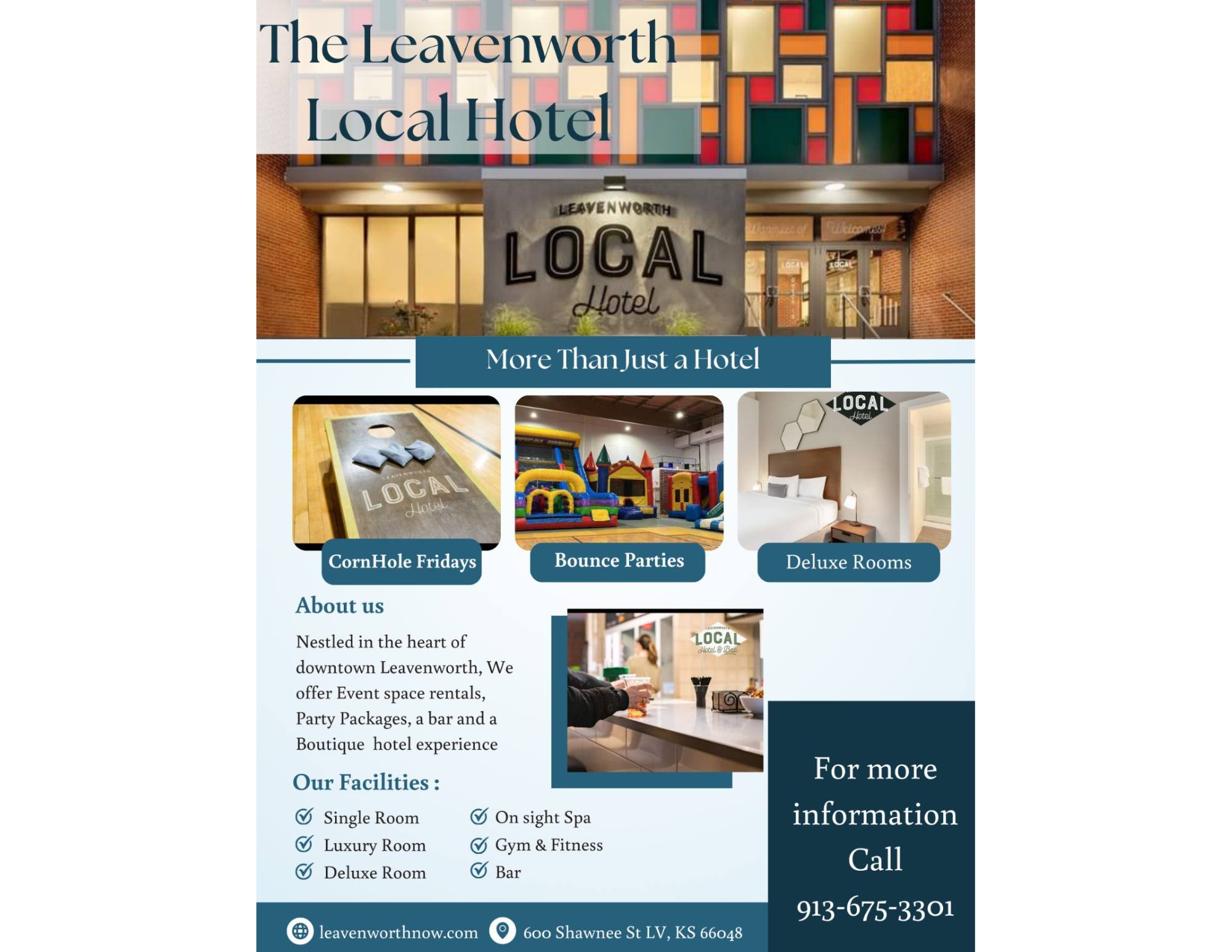 π¨π Sponsorship Shoutout! ππ¨
A standing ovation to the Leavenworth Local Hotel for being a generous Supporter of the Little Theatre of Weston and graciously opening their auditorium to us! ππ
Thanks to their hospitality, creativity had a stage
