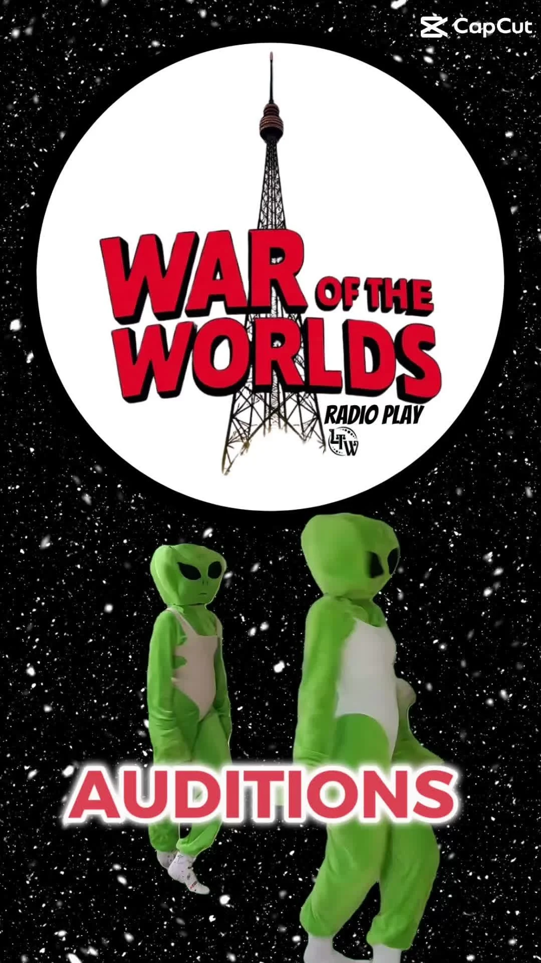 Auditions are now open for War of the Worlds! A Little Theatre of Weston Radio Play. Auditions are just a voice recording away - download the audition packet and email a video or voice memo . Submit your audition before September 19 to be considered