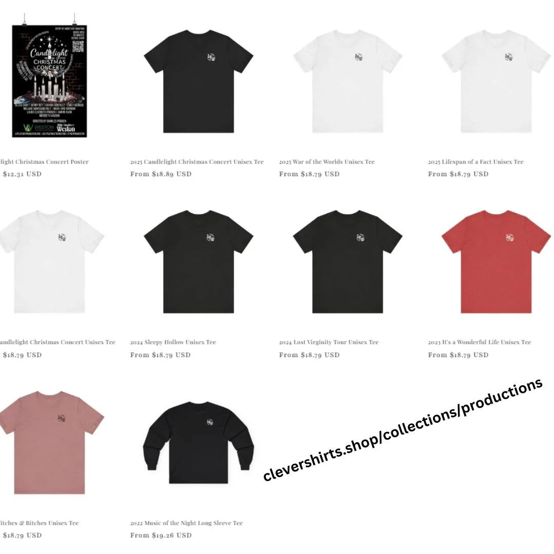 Did you miss out on snagging that epic cast t-shirt because of cost, timing, or something else? (No joke, our prior printer was expensive!) Did the cat pee on it? Did the dryer shrink it? Did the letters start washing off? 

Worry not! As we've moved