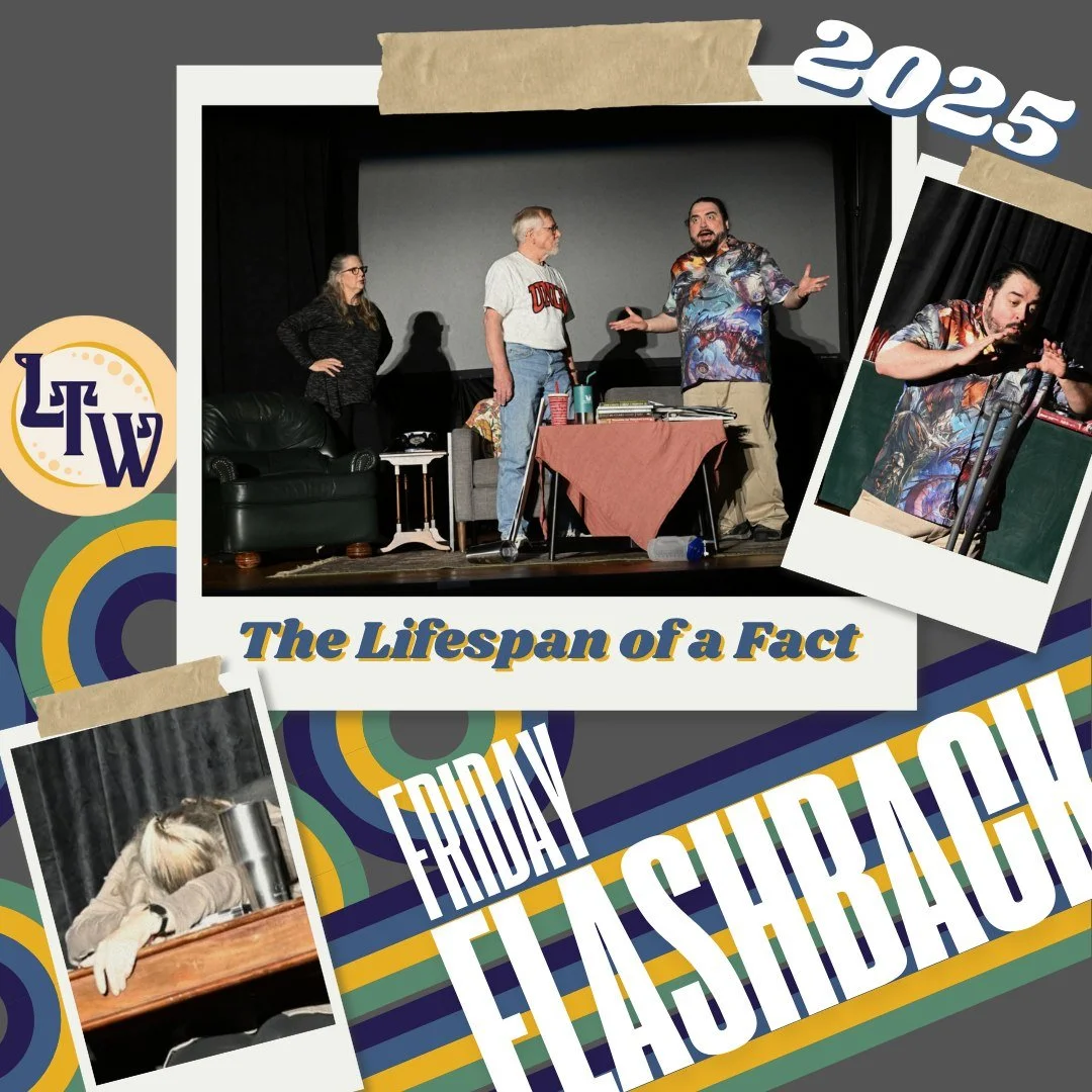 Friday Flashback: The Lifespan of a Fact

In a world where facts are debated, reshaped, and weaponized daily, The Lifespan of a Fact felt less like a play and more like a mirror.

This sharp, funny, and unsettling production explored what happens whe