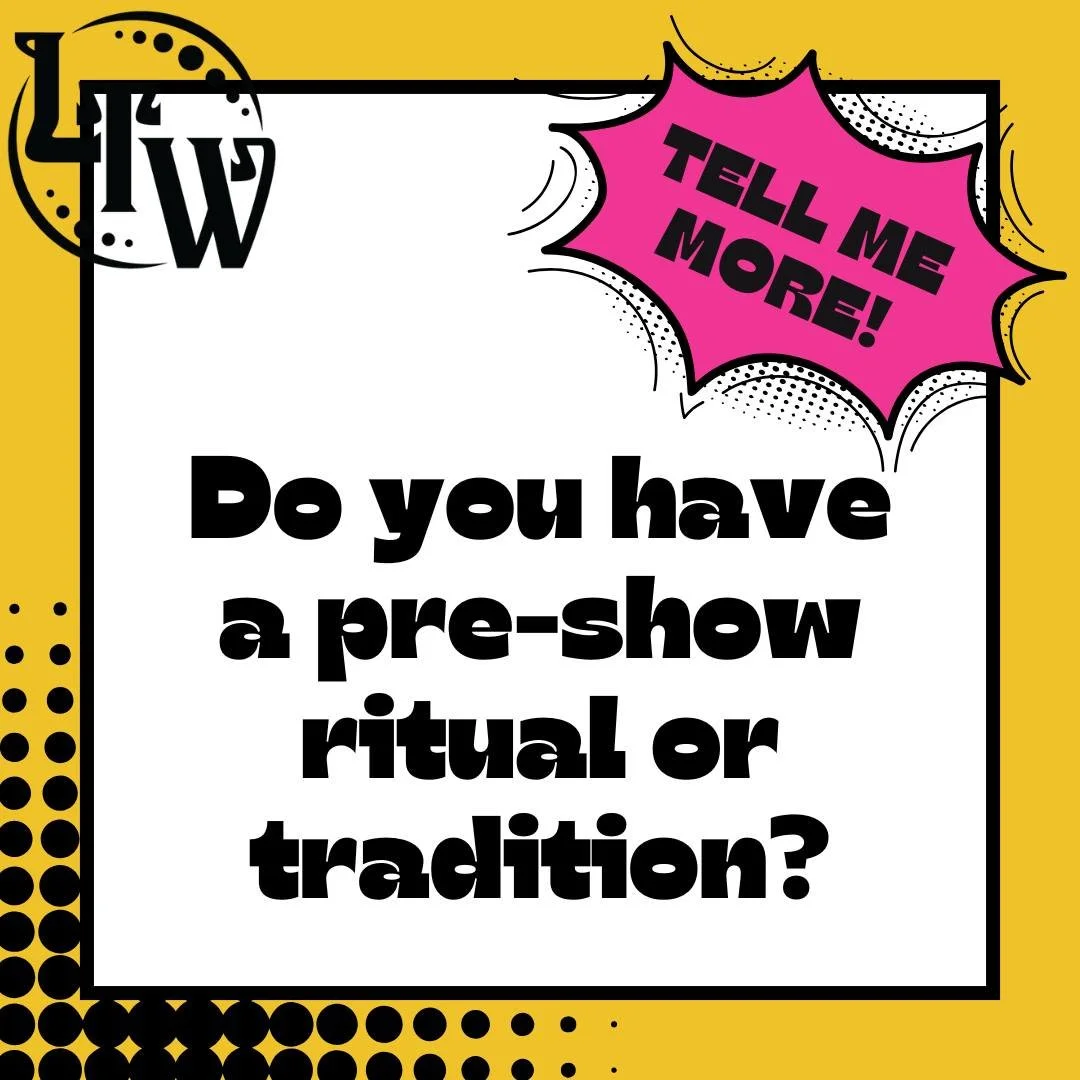 Inquiring minds want to know...

Do you have a pre-show ritual or tradition? How do you get "into the zone"?

✨ Tell Me More! ✨

#TellMeMore #LTWCommunity #LittleTheatreOfWeston #TheatreMemories #AudienceSpotlight #CommunityTheatreLove #Sha