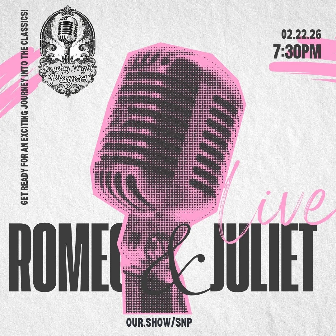 🎙️💔 LOVE NEVER SOUNDED THIS DANGEROUS. 💔🎙️

Sunday Night Players goes live with ROMEO &amp; JULIET - Shakespeare&rsquo;s most reckless love story, stripped to voice, breath, and consequence.

No sets. No swords. Just raw emotion, electric perform