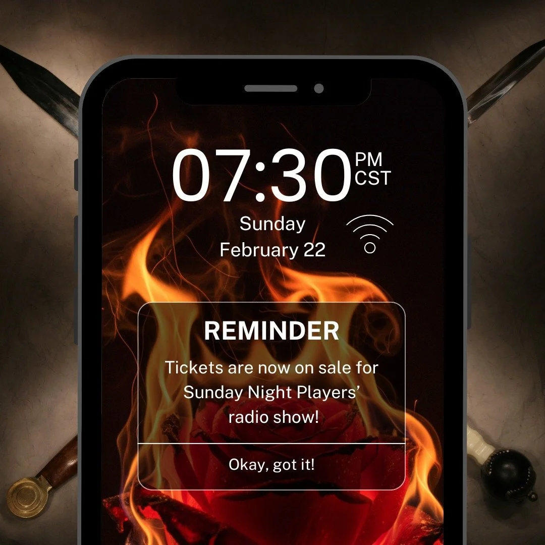 Romeo and Juliet.
7:30pm CST.
Sunday, February 22.
Broadcasting everywhere.
Tickets available now. 

Get 'em. 

#TheatreWeston