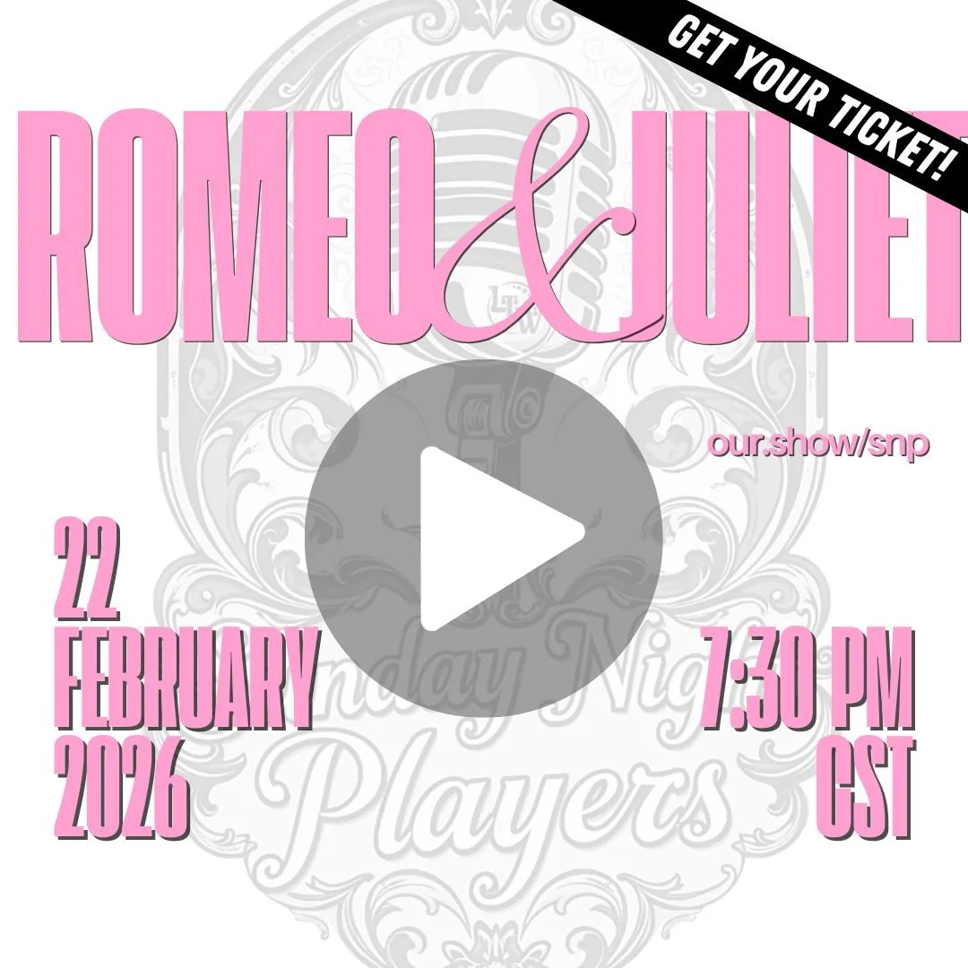 LOVE. FEUDS. BAD DECISIONS. ICONIC LINES.

Sunday Night Players brings Shakespeare&rsquo;s most dangerous love story to life the way it was meant to be experienced:live, radio-style theatre that lets your imagination do the heavy lifting.

💔 Star-cr