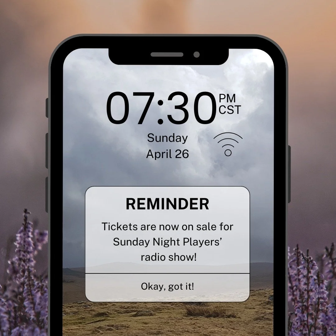 ⏰ Don&rsquo;t forget! 

Wuthering Heights live radio broadcast, Sunday, April 26 at 7:30 PM CST. 

Step into the moors&hellip; and the drama. 🎙️🌫️
