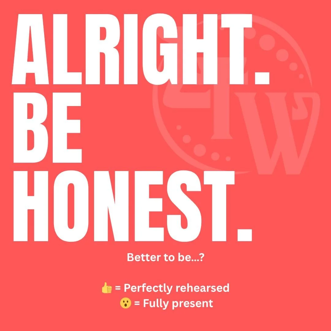 Alright. Be honest.

Are you the actor who walks onstage locked in&hellip; every beat mapped, every moment controlled... or the one who lives right on the edge, chasing whatever happens in real time?

React below:
👍 = Perfectly rehearsed
😮 = Fully 