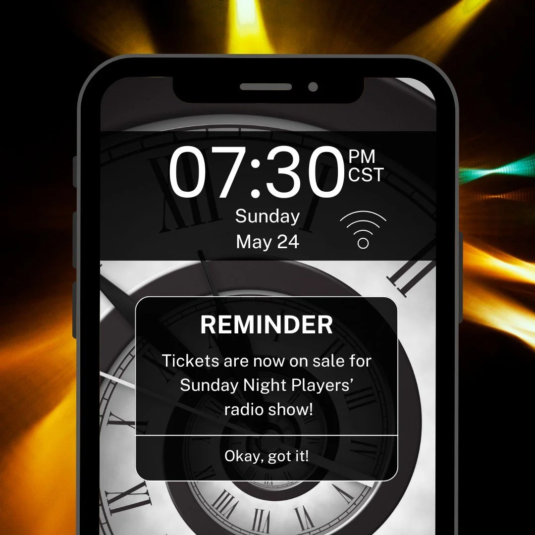 ⏰ Set your reminder. We&rsquo;ll take you there.

No traffic. No dress code. No seat limits. Just you, a signal, and a story that moves through time right in your living room. Your car. Your headphones. Wherever you choose to connect. 

If you can li