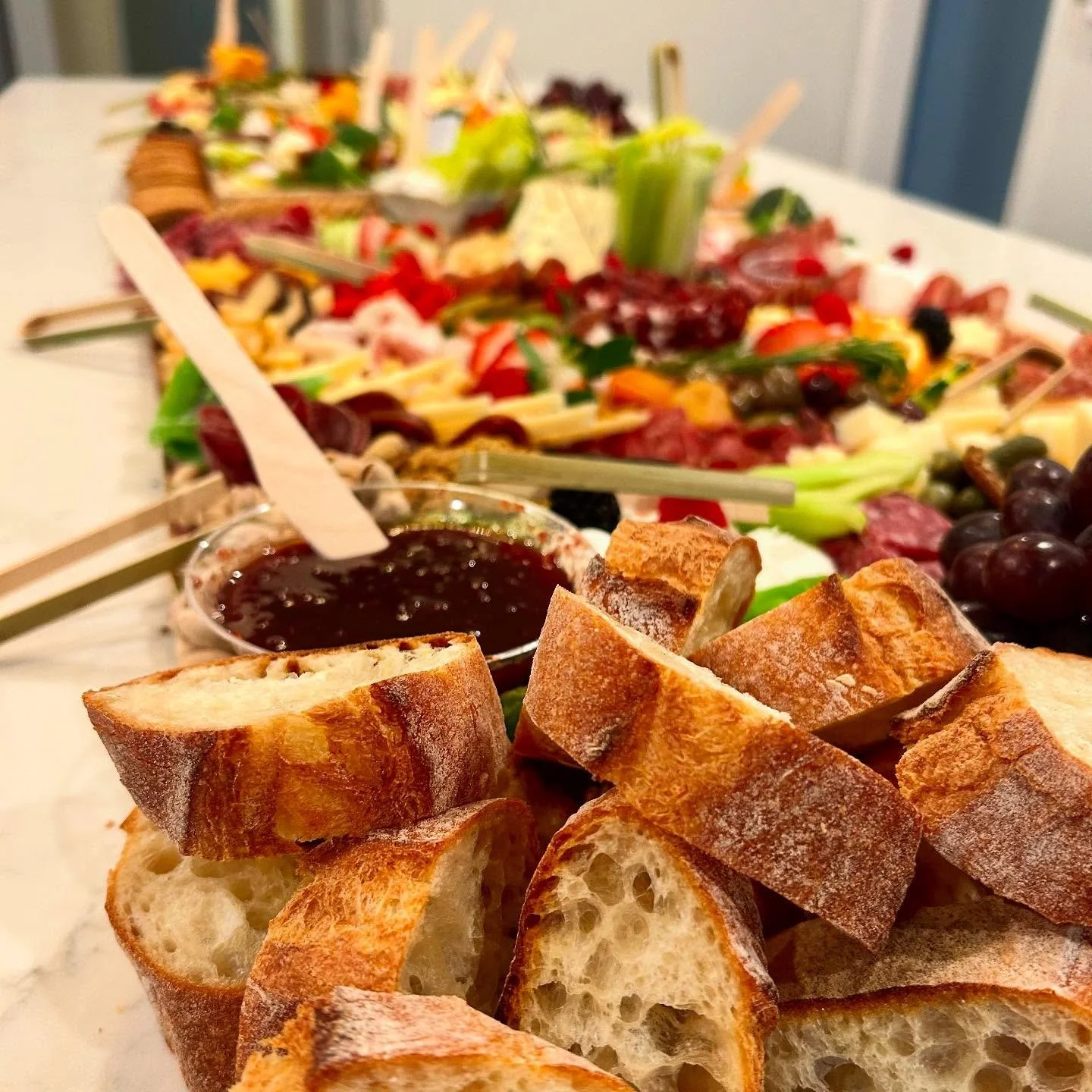 Book your event with us! Call to inquire today! 
.
.
.
 #Charcuterie #cheeseboard #cheeseandcharcuterie #grazing #giftbaskets #charcuterieboard #happyhour #honey #gourmet #gourmetfood #food #eastcoastfoodies #cheeseshop #bonappetit #corporate #smallb