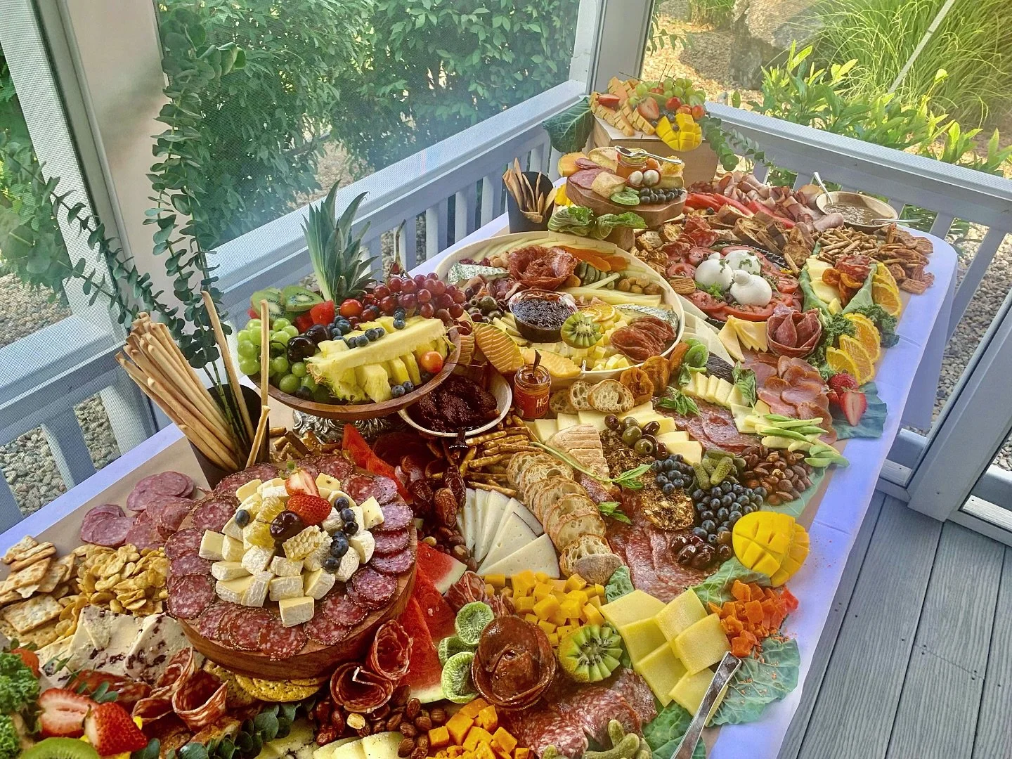Pictures don&rsquo;t do this table justice! Last night&rsquo;s celebratory grazing spread!