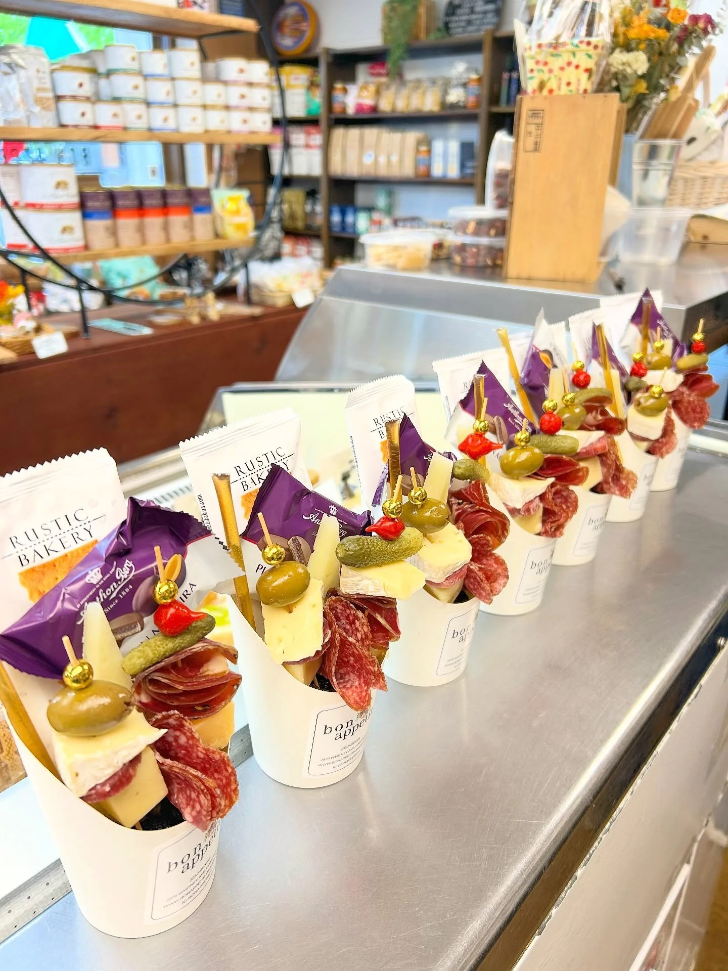 Show appreciation to your favorite people this week with our cheese &amp; charcuterie cups!