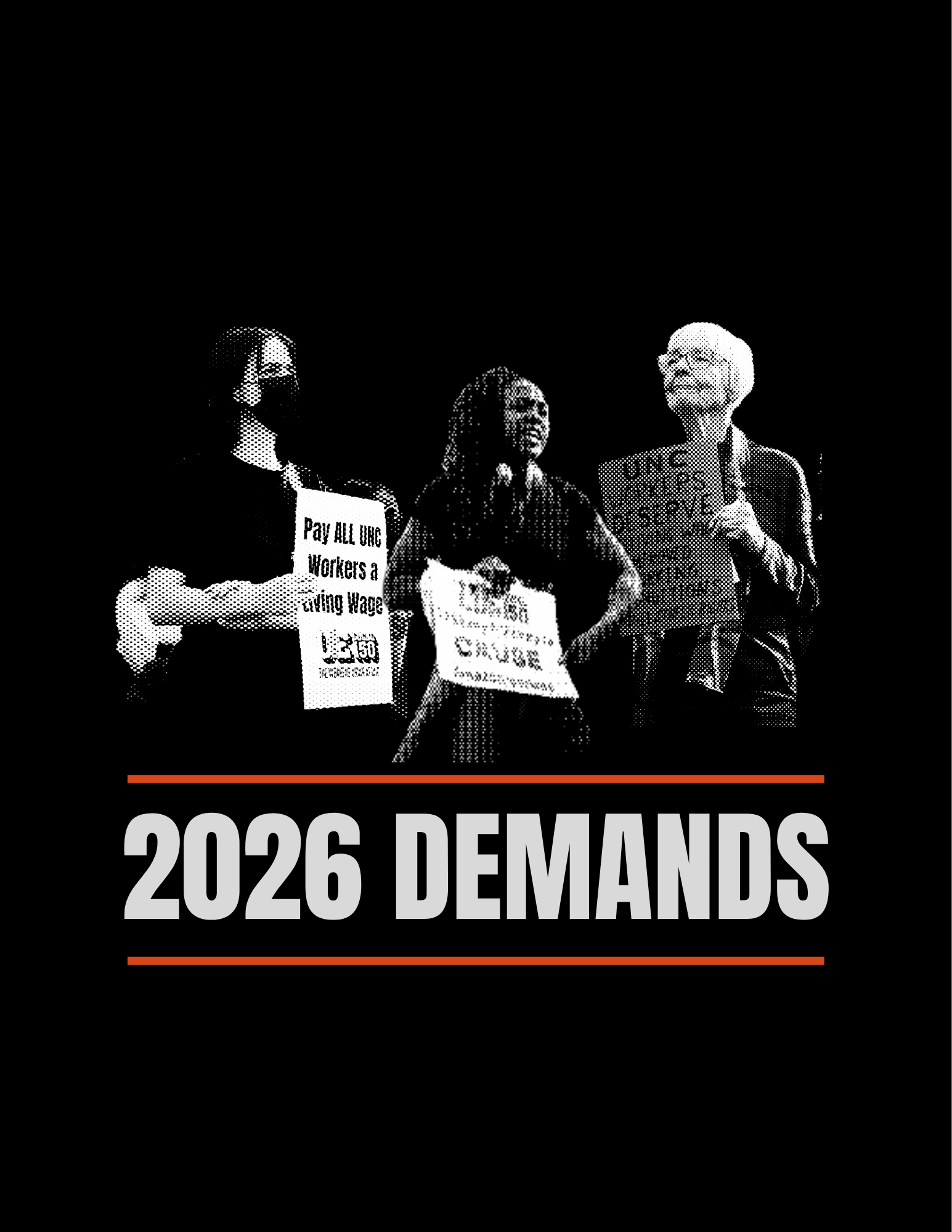 Workers Union at UNC 2026 Demands