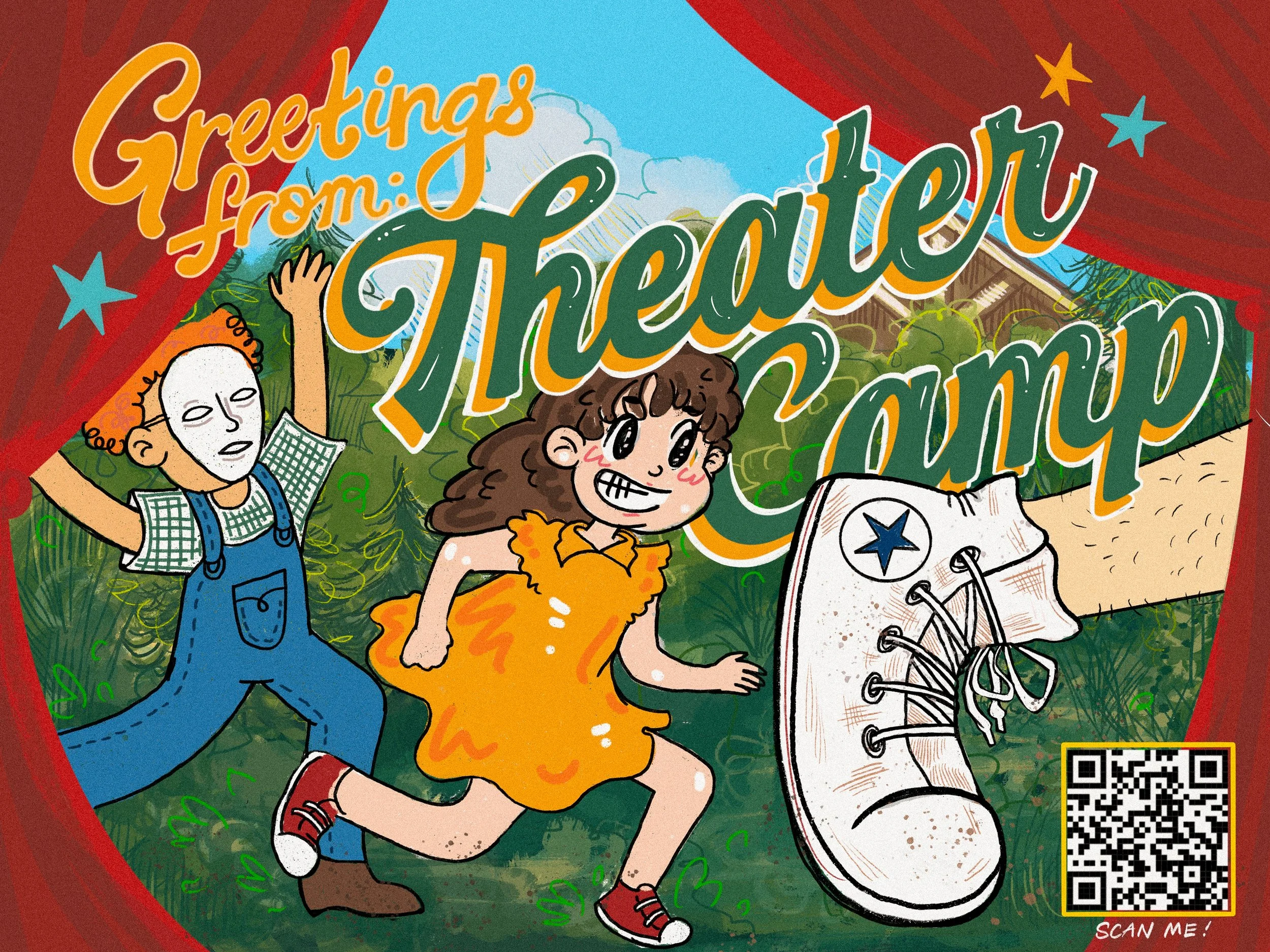 Theater Camp premiere post card