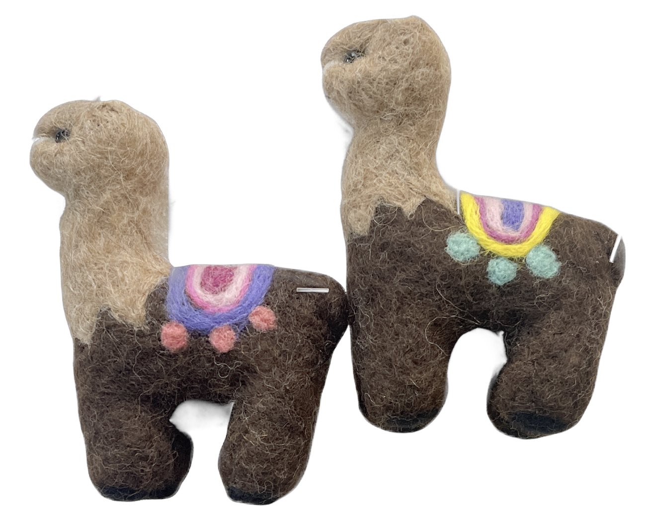 Alpaca stuffie 4%22 felted with blanket.jpeg