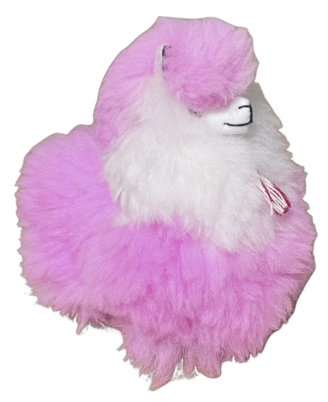Alpaca Stuffie 6%22 Fluffy Pink.jpeg