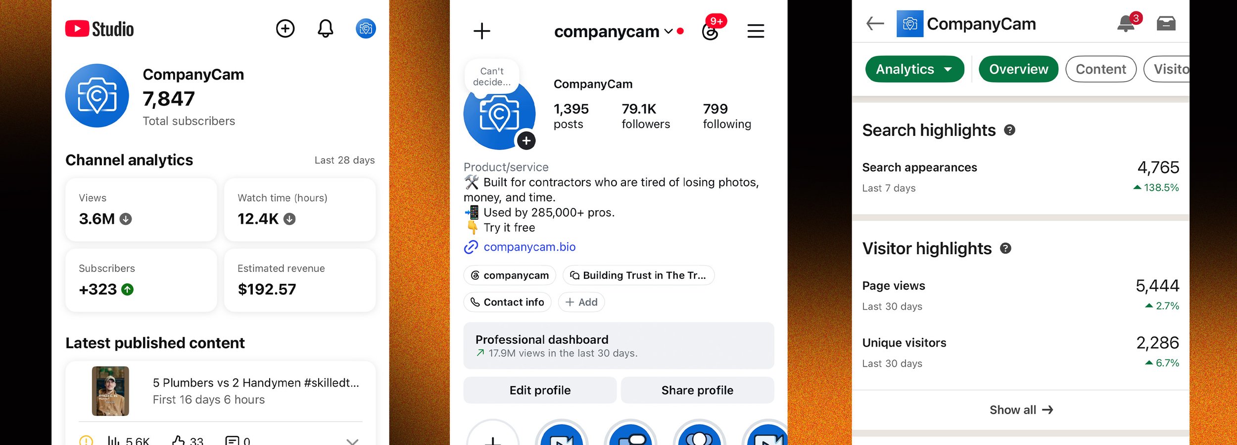 CompanyCam Organic Social