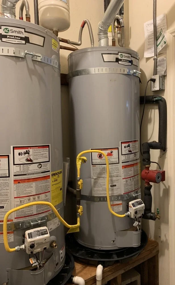 Water Heater Installation in San Rafael - Installed dual 50 gallon water heaters