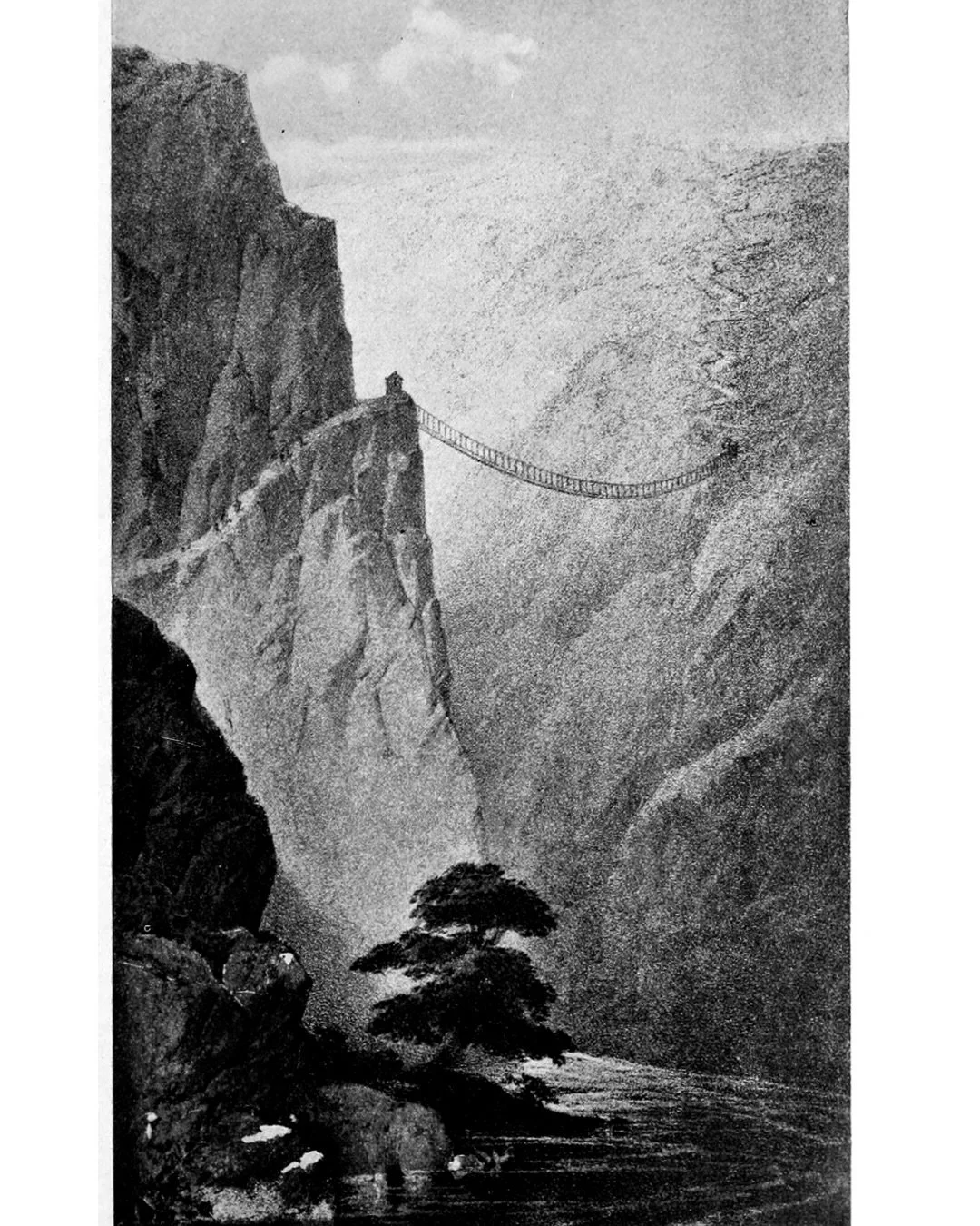 The Inca were perhaps the greatest trailbuilders in all of history, not only for their incredible stonemasonry, but also for the woven suspension bridges that they constructed to span deep canyons. 

At its zenith, the Inca Royal Road&mdash;called th