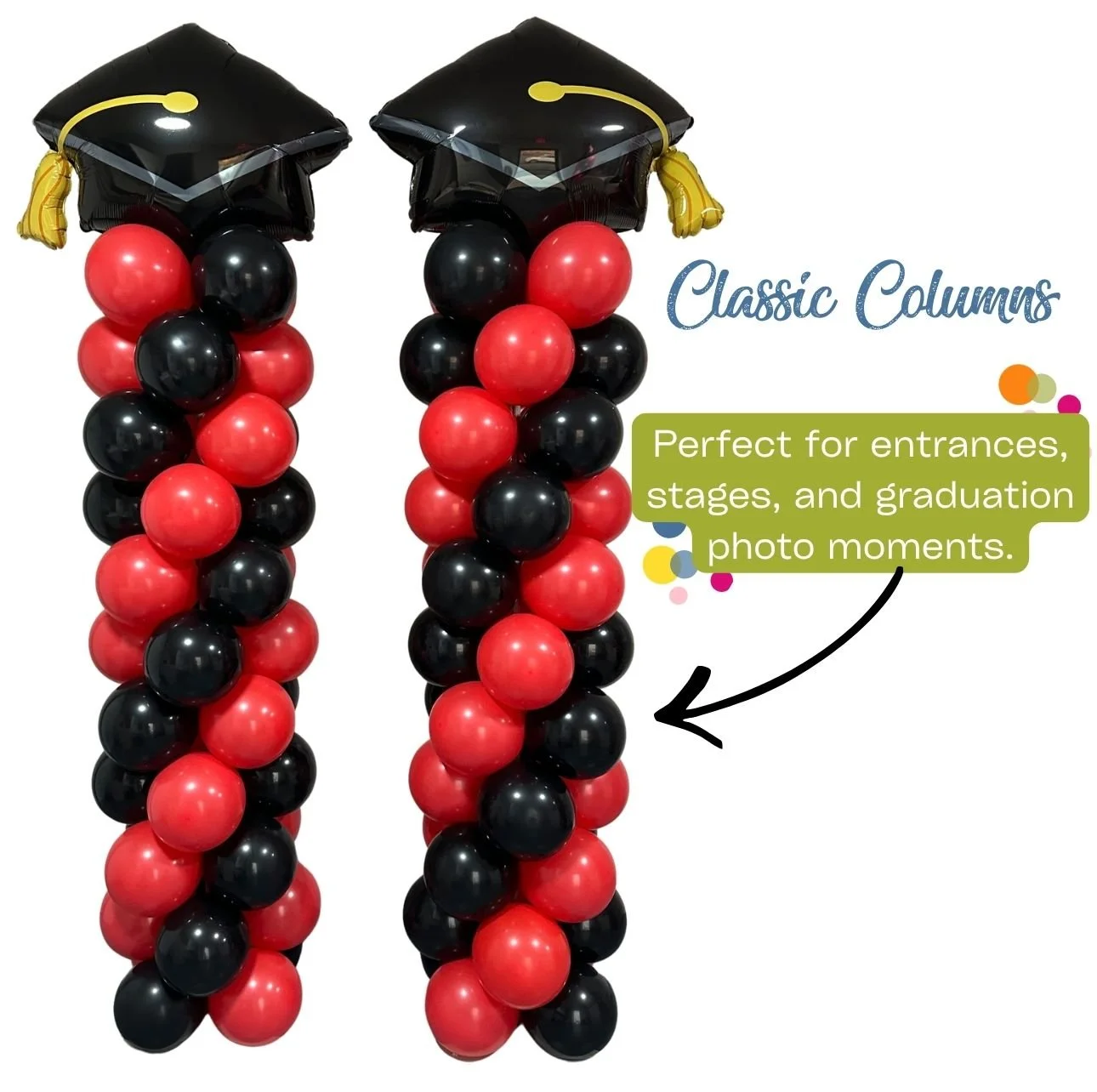 Classic Grad Columns (Set of 2)