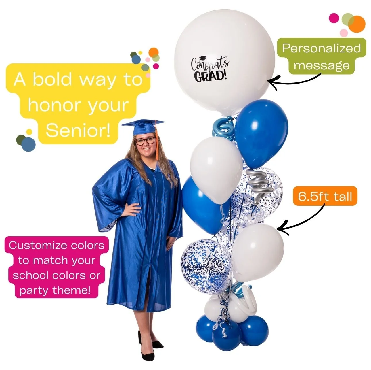 Senior Moment Helium Bouquet